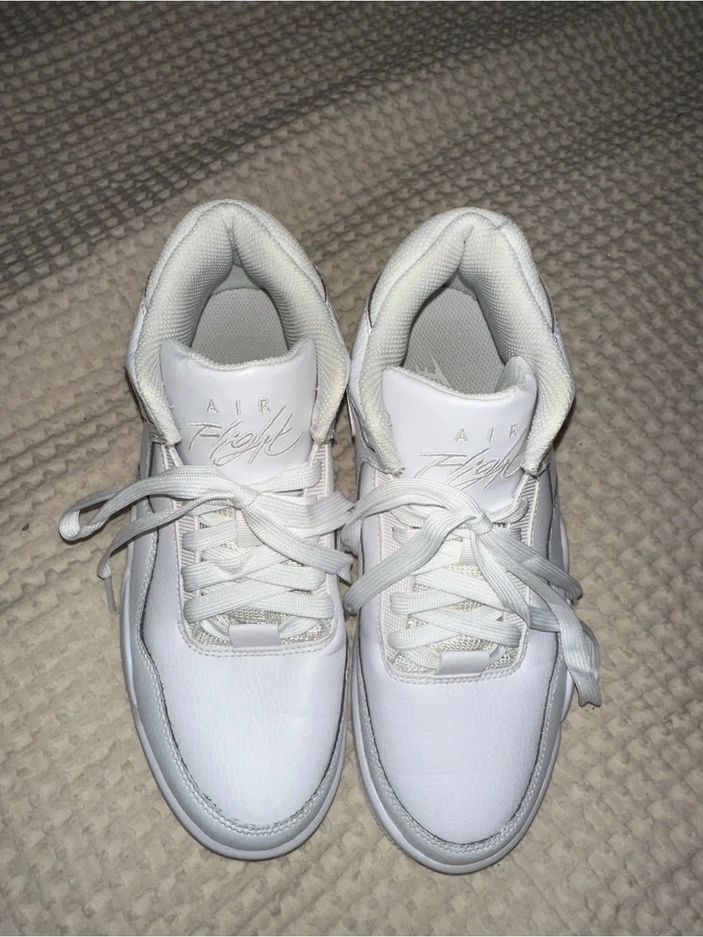 Nike Air Flight AIR FLIGHT Men's White Mid-Top Lace-Up Athletic Sneakers size 7